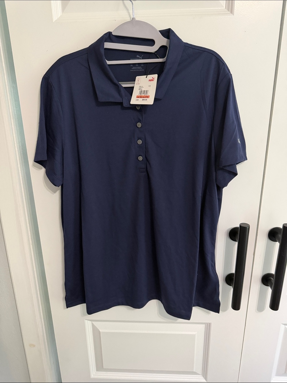 Puma ladies Midnight Blue Short Sleeve Polo